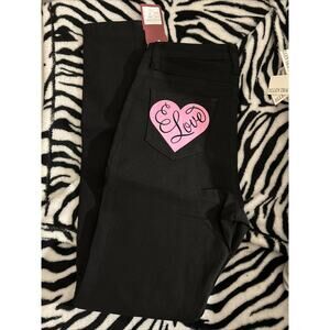 Women’s Ling Collections Skinny Jeans Black Stretch NWT Xl